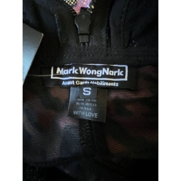 Mark Wong Nark $2000 NWT Dress Bodycon Lingerie Inspired Pink Sparkle Leopard S - Picture 8 of 11